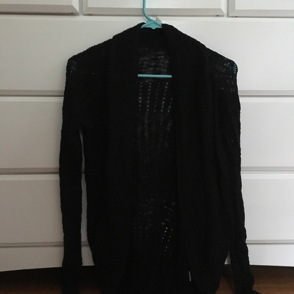 Classic black fall sweater